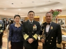 ผู้ช่วยทูตฝ่ายทหารเรือ ประจำสถานเอกอัครราชทูต ณ กรุงโตเกียว และภริยา เข้าร่วมงาน Military Attachés Association in Tokyo (MAAT) Gala Dinner